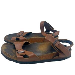 Birkenstock Rio Birko-Flor Brown Sandals Size 7.5 US / 38